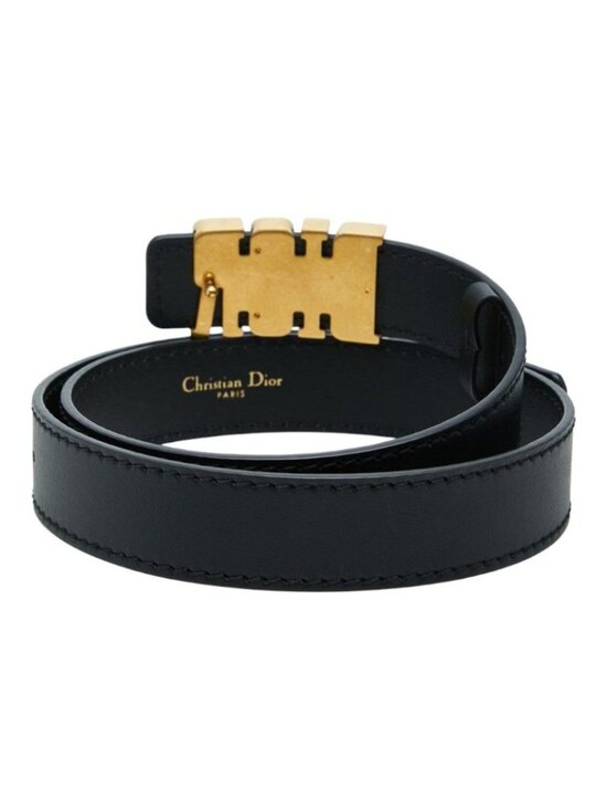 Dior D-fence Defense Logo Buckle Belt 75 Black Calf main image 7